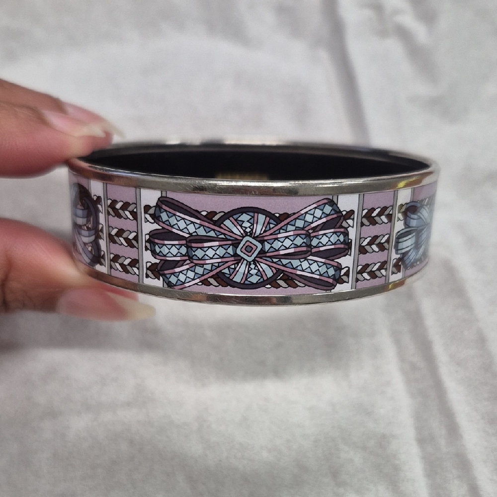 Hermes Multicolor Geometric Bangle